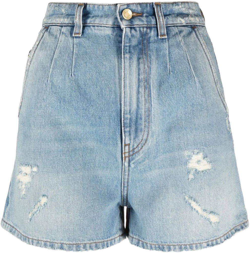 Dolce & Gabbana Women's High-Waisted Cotton Denim Shorts