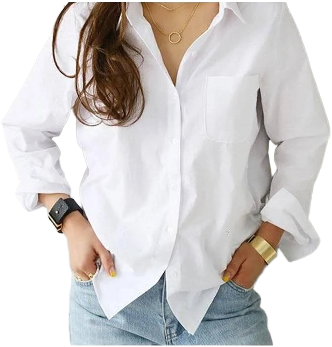 Women's Long Cotton Blouse