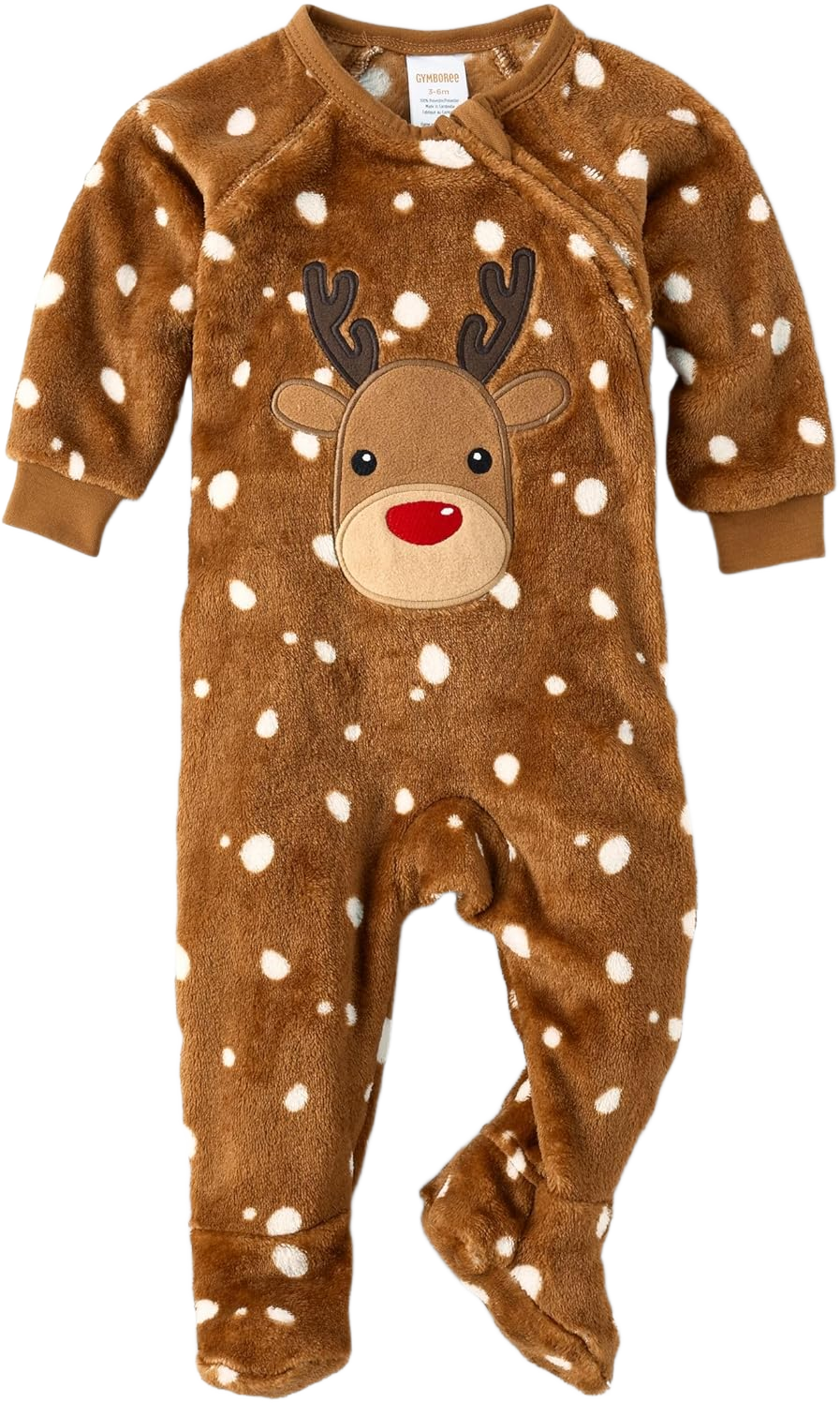 Gymboree Unisex Baby and Newborn Fleece Zip-Front One Piece Footed Pajamas