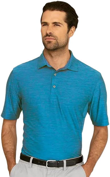 Greg Norman Play Dry Heather Polo