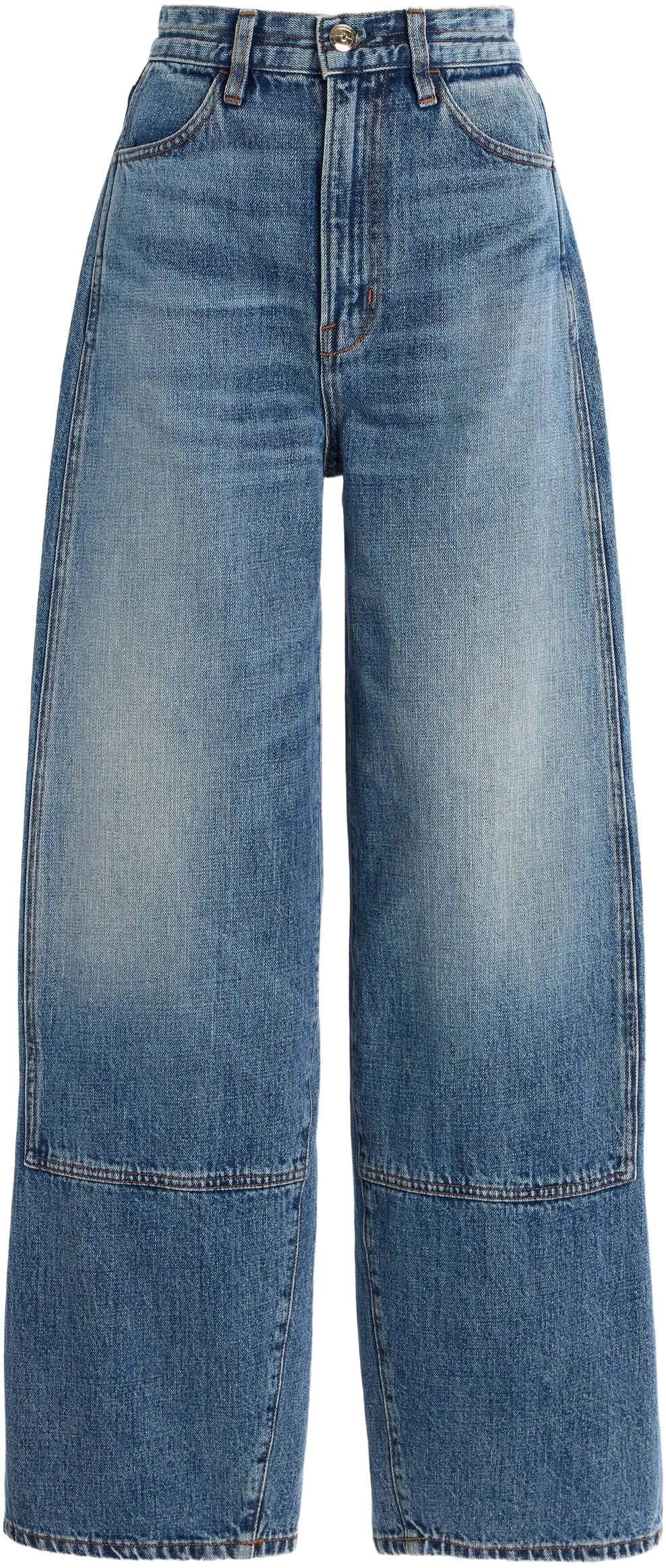 RÙADH Exclusive High-Rise Curved Rigid Jeans