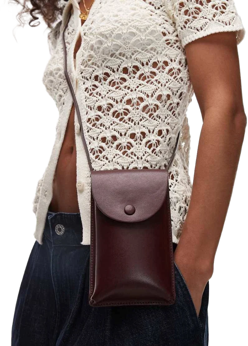 ARKET Leather Cross Body Phone Case