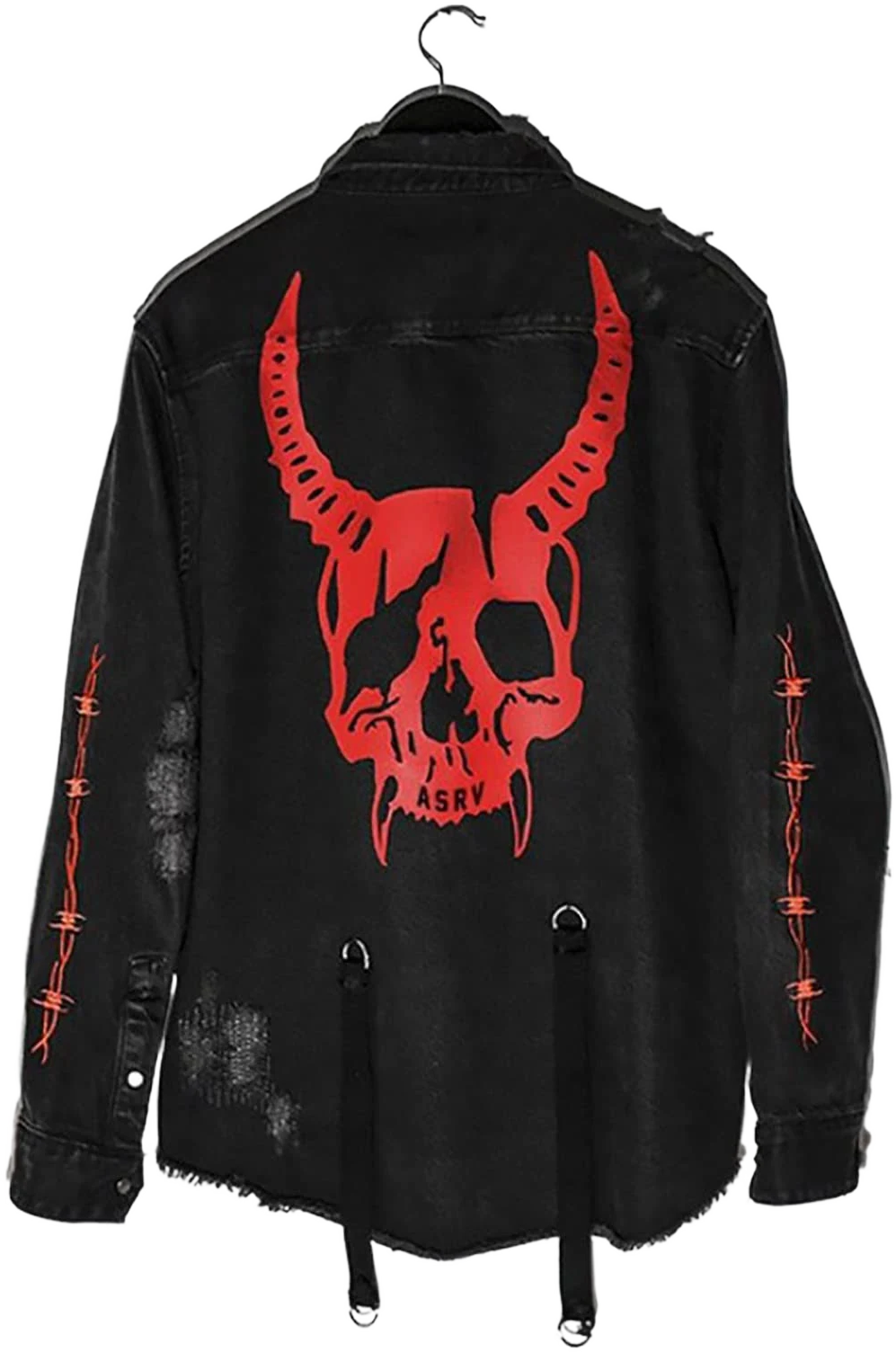 Men's Distressed Denim Jacket