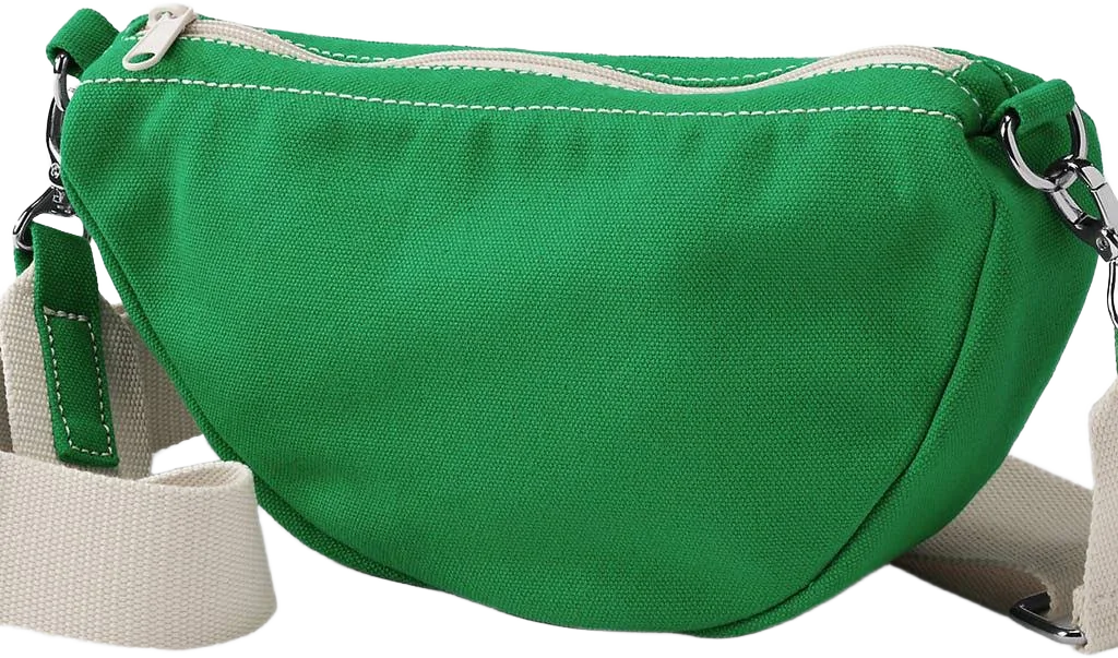 Lands' End Women's Canvas Crescent Crossbody Bag