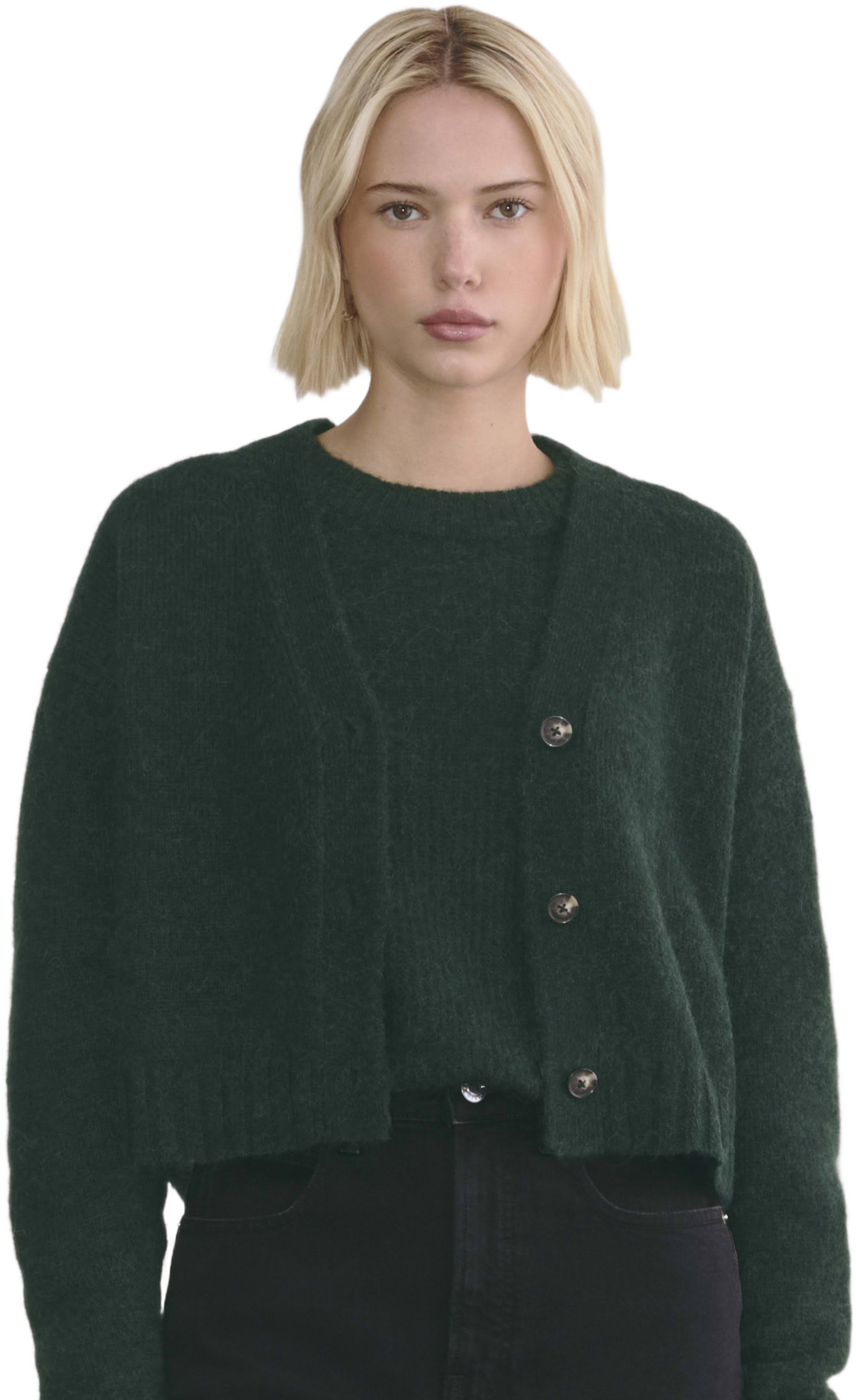 Everlane Women's Boxy Alpaca Cardigan