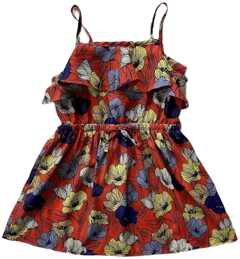 Cherokee Floral Ruffle Sleeveless Sun Dress