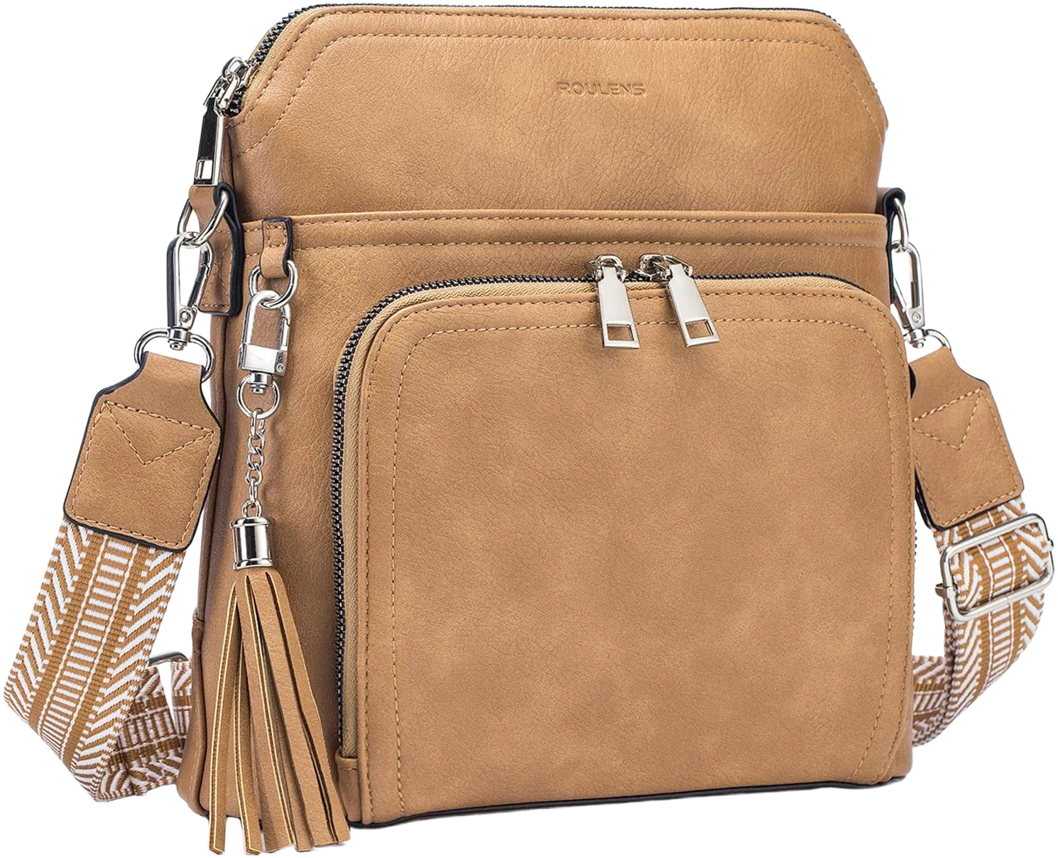 Women's Leather Tassel Crossbody Purse