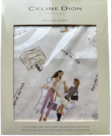 Celine Dion 100% Silk Scarf