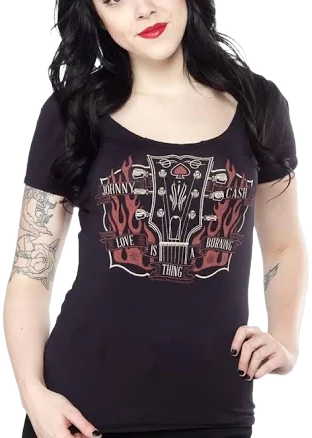 Sourpuss Johnny Cash Love Is A Burning Thing T-shirt
