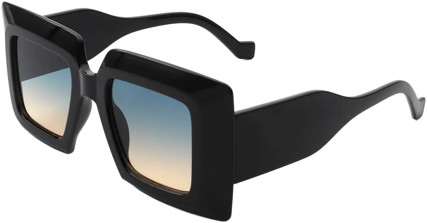 Caelum Women's Oversized Flat Top Square Sunglasses