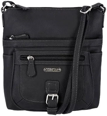 Multi Sac Mid Flare Crossbody Bag Black