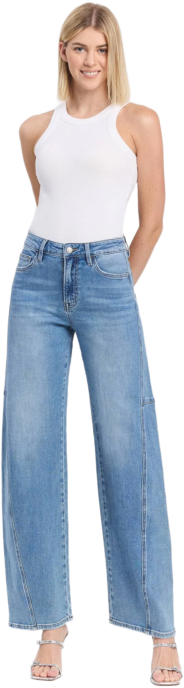 Vervet Super High Rise Wide Barrel All Blues