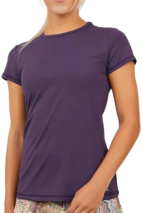 Sofibella Women's UV Colors Short Sleeve Top