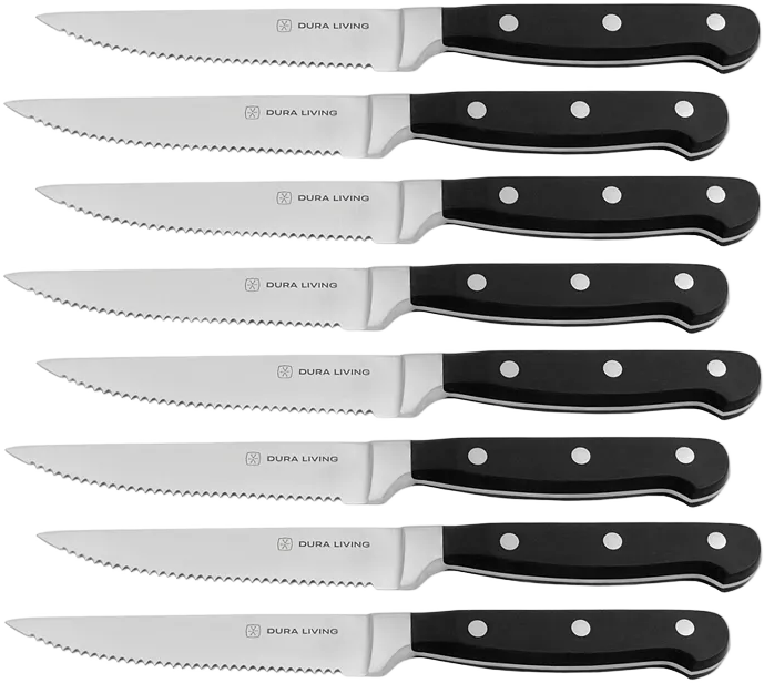 DURA LIVING 8-Piece Steak Knife Set