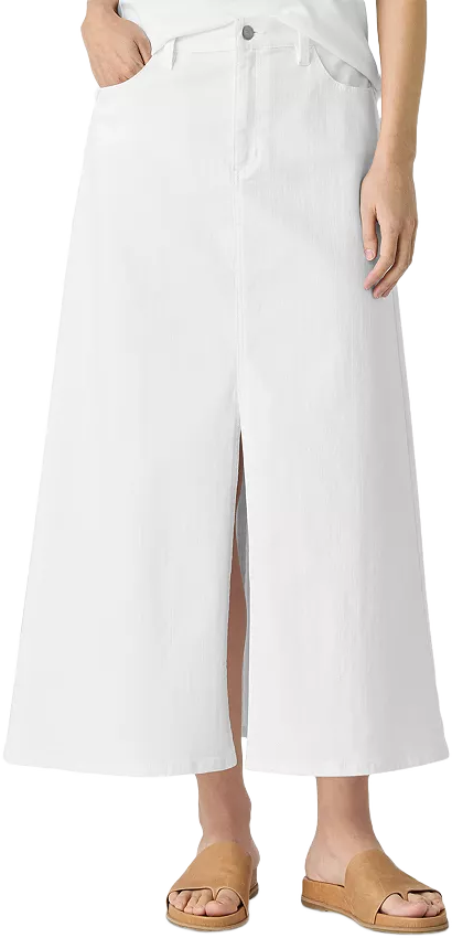 Eileen Fisher Denim Straight Skirt