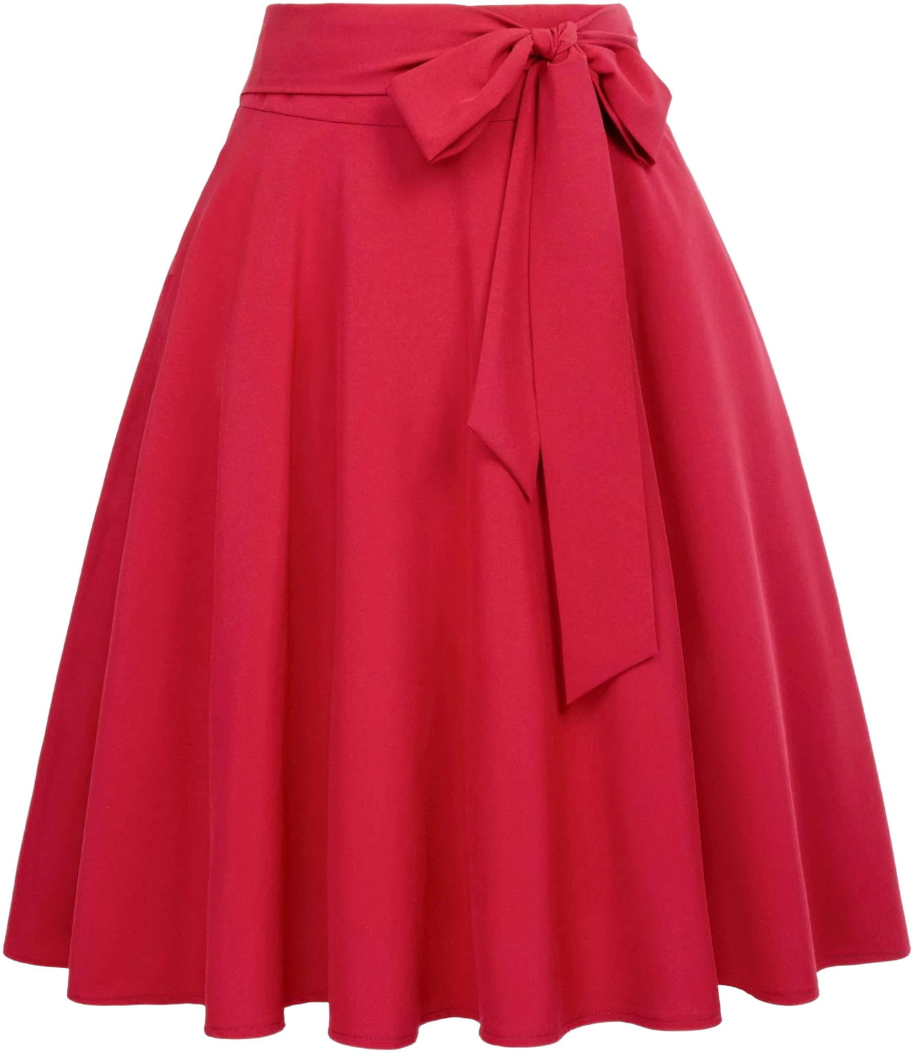 Belle Poque Women's High Waist A-Line Skirt with Pockets