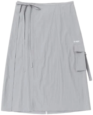 Women's Woven Midi Wrap Skirt