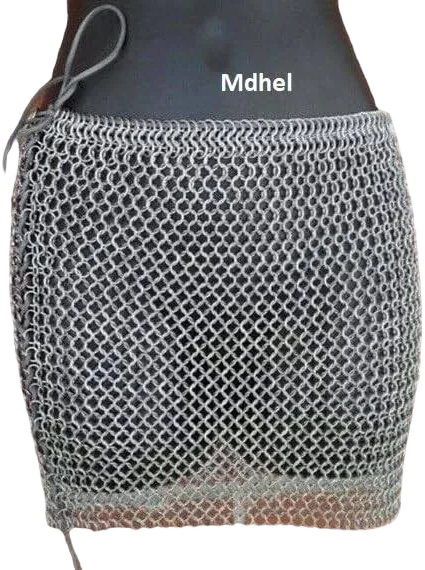 Midhalese Women's Lightweight Mesh Chainmail Skirt