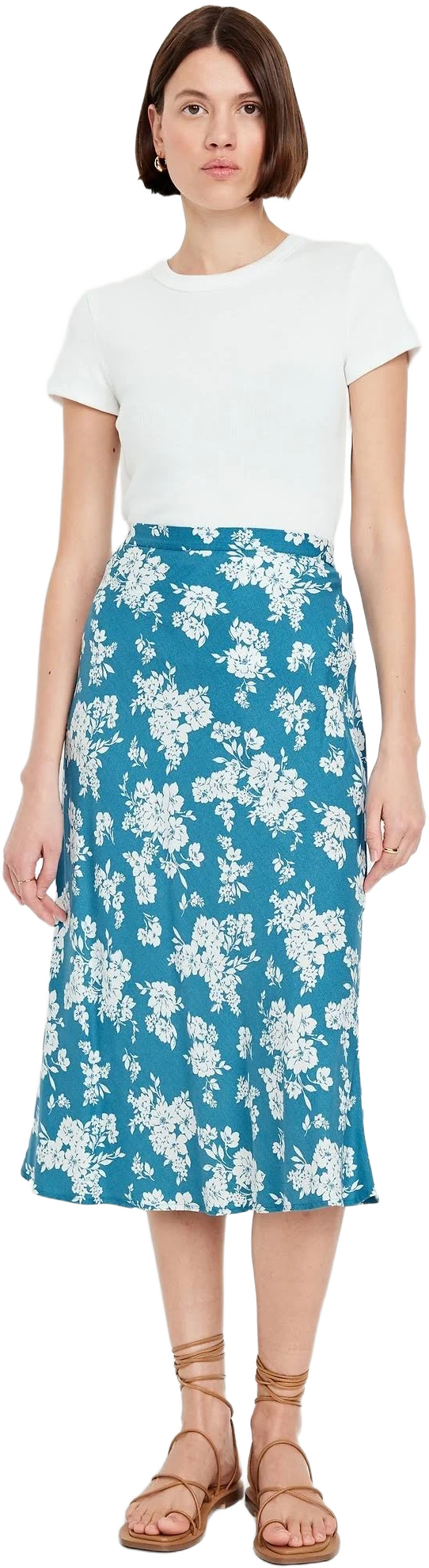 Old Navy Women's Crepe A-Line Midi Skirt