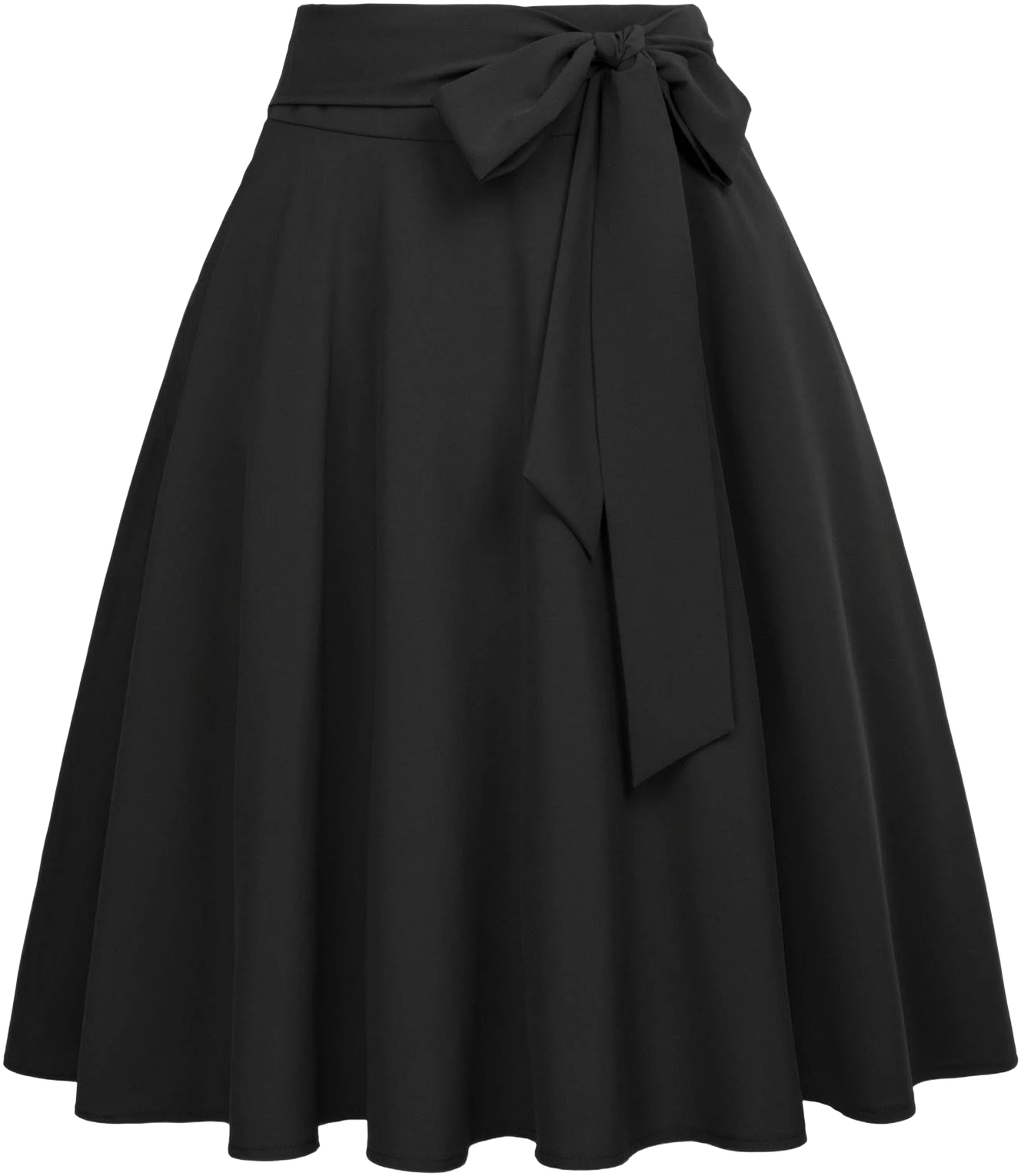 Belle Poque Women's High Waist Flared A-Line Skirt with Pockets