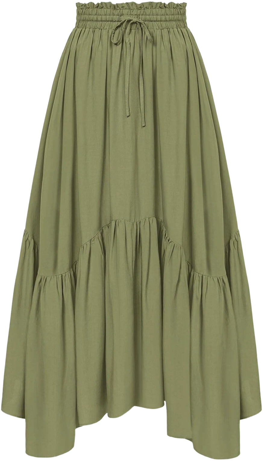 Scarlet Darkness Women's High Waist Renaissance Maxi Skirt with Pockets