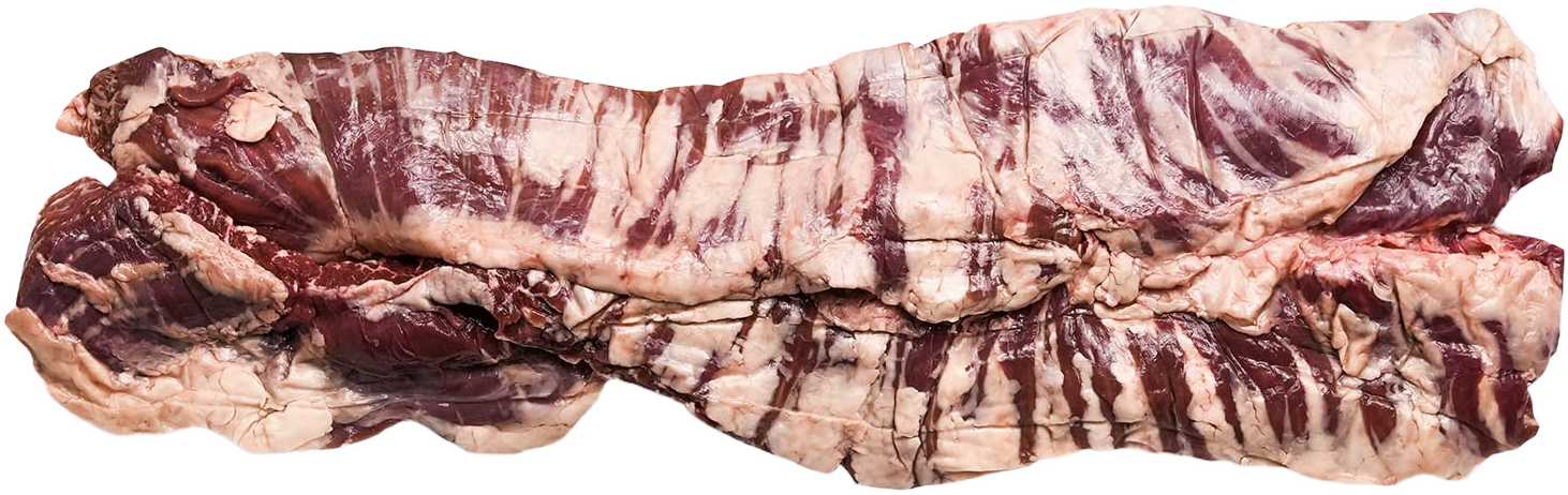 Angus Beef Skirt Steaks Peeled Thin - 2 PCS. (approx. 2-3 LBS) - GUARANTEED OVERNIGHT