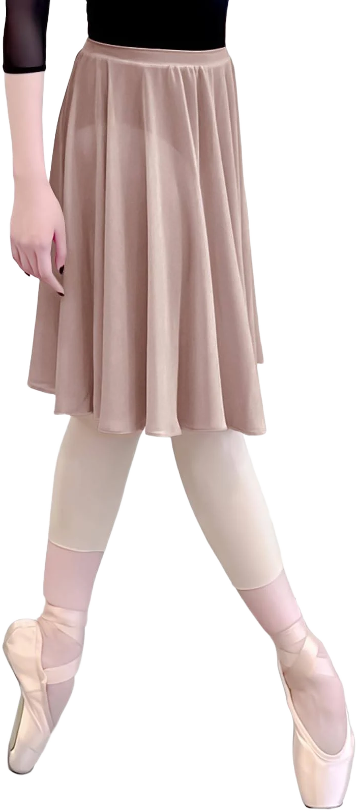 Tacherlia Women's Big Hem Elastic Waistband Ballet Skirt