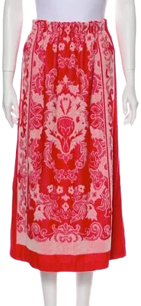 Gucci Limited Edition Floral Fantasy Midi Skirt