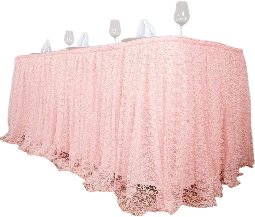 Balsacircle Lace Banquet Table Skirt
