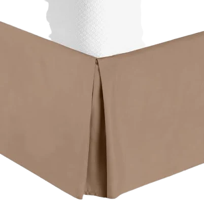 Nestl Pleated 14 inch Tailored Drop Bed Skirt Soft Double Brushed Premium Microfiber Ruffle Bed Skirt