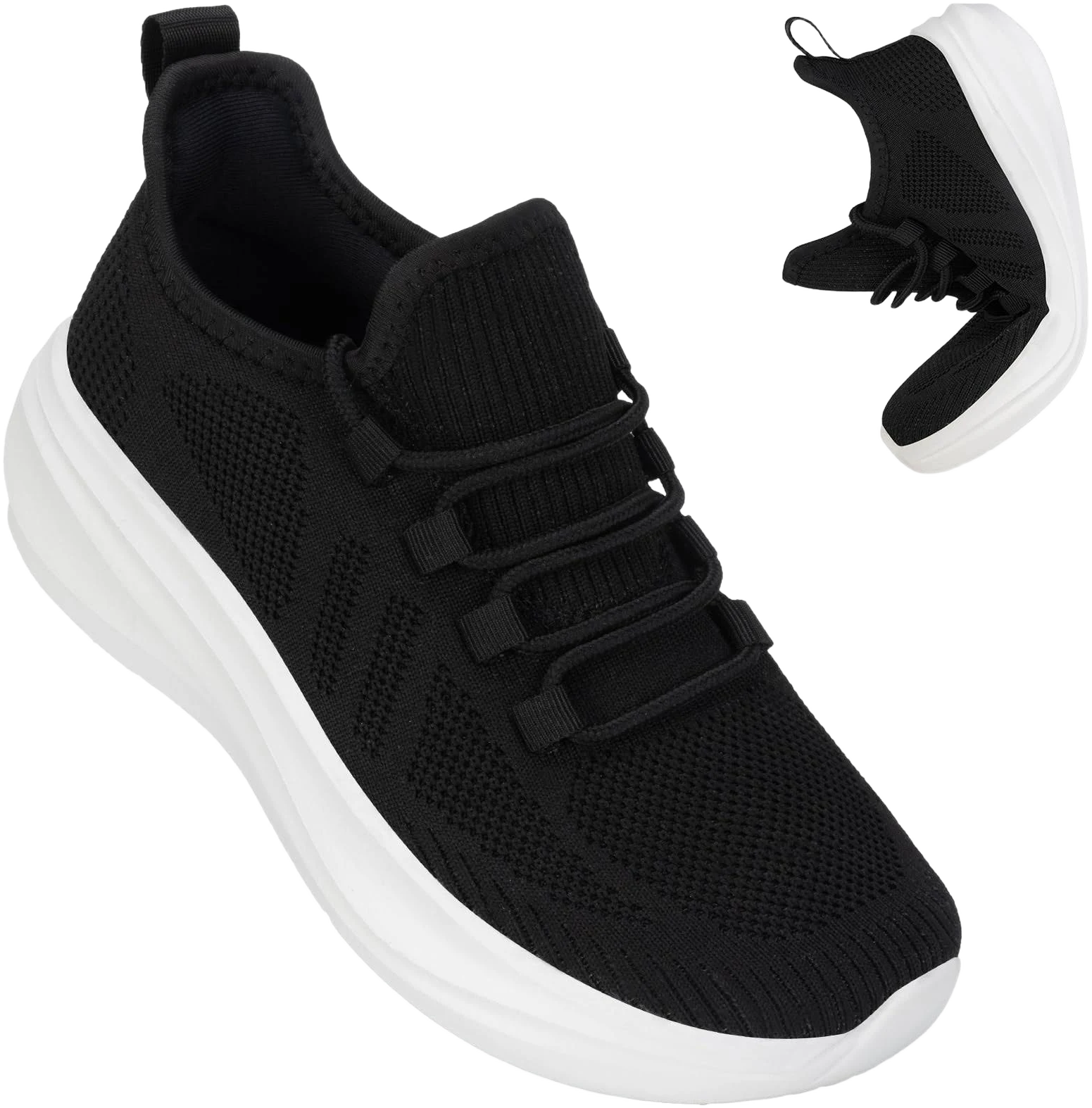 ZOVE Women's Extra Wide Box Tennis Sneakers