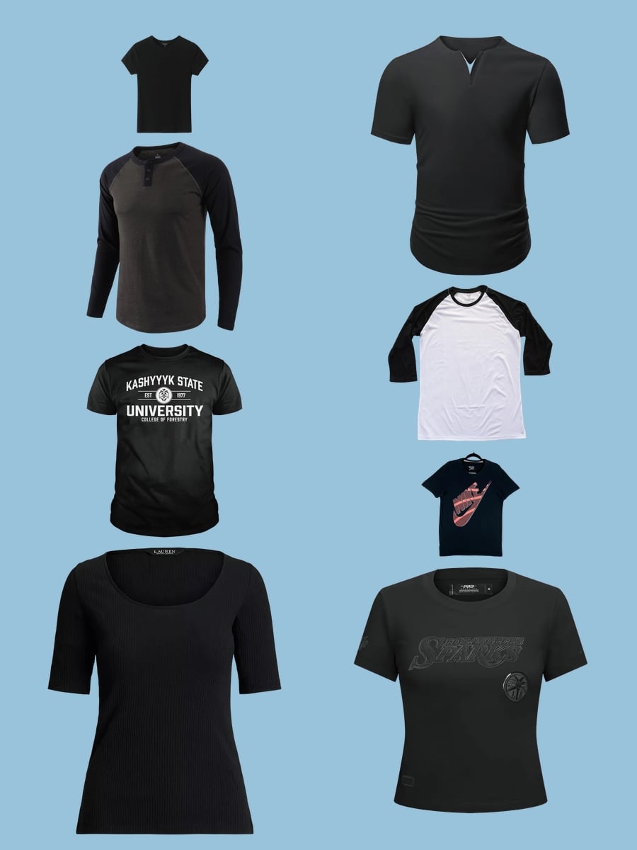 Slim Fit Tee Shirts: Style Your Black Cotton Tee Right