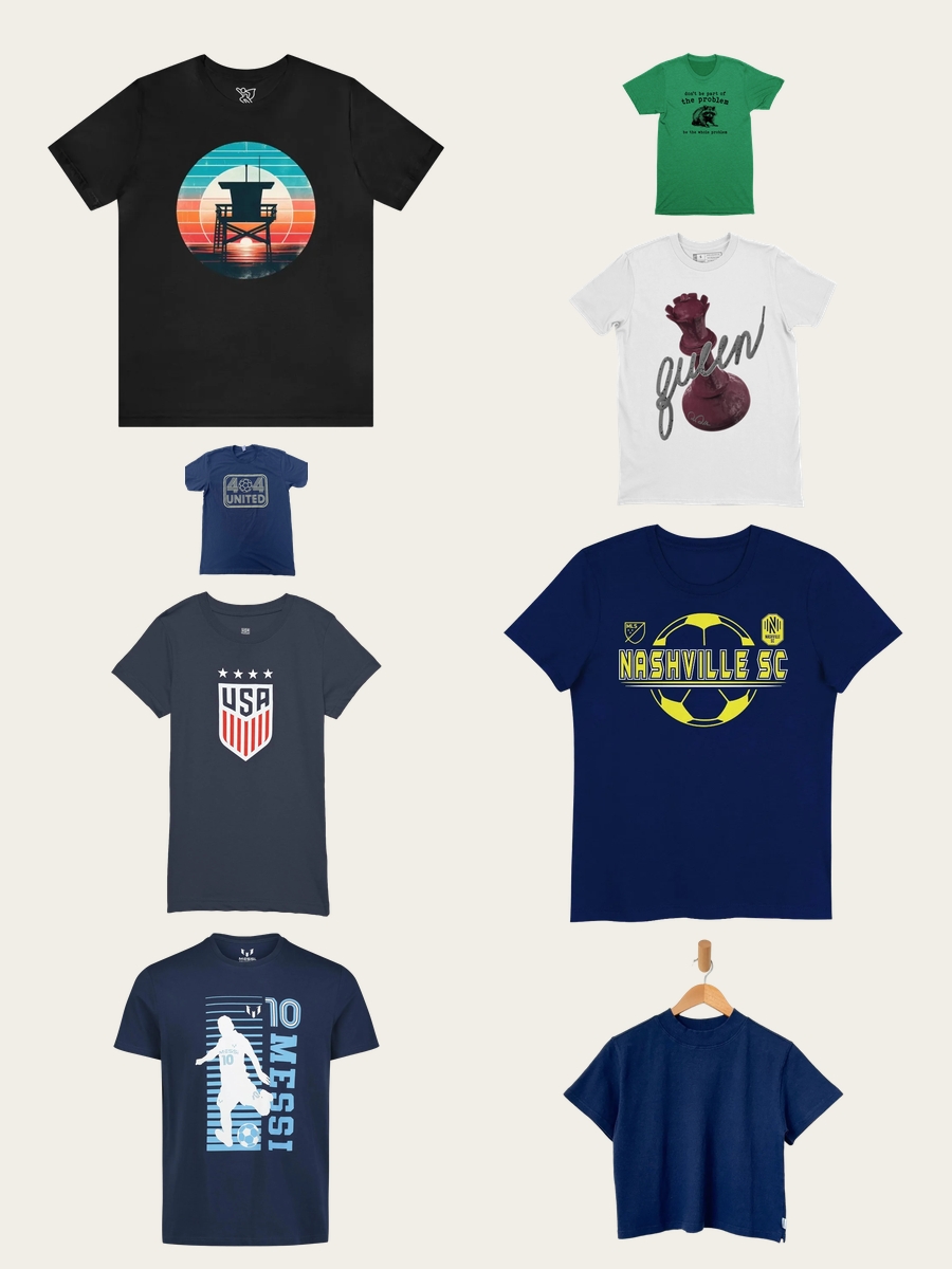 Ace the Look: Navy USA Soccer Tee Vibes