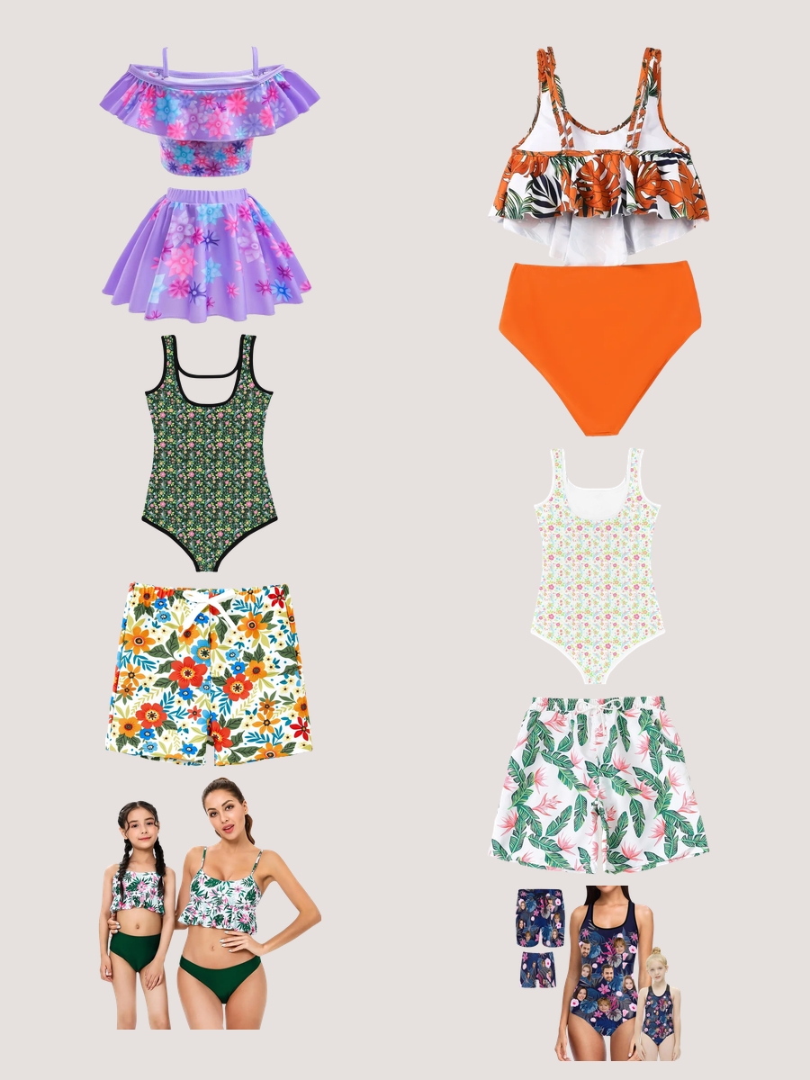 Trending Now: Floral Matching Family Swimsuits
