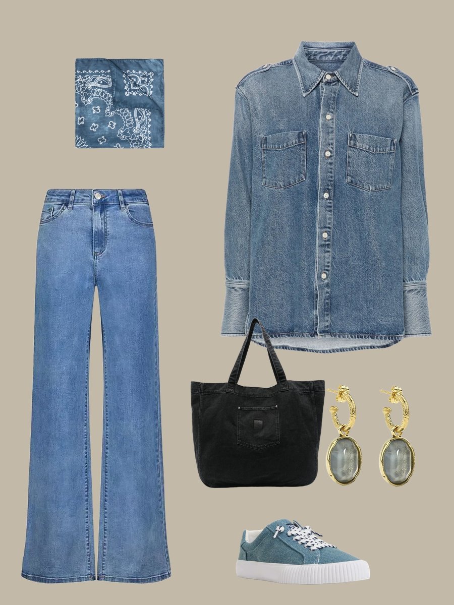 Effortless Chic: Denim and Diamonds Outfit