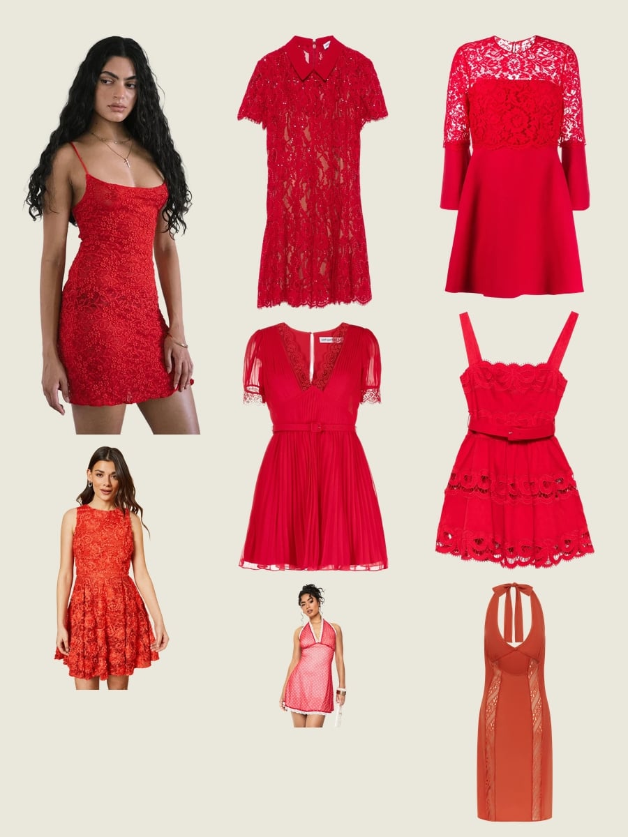 Sexy Mini Dress Magic: Unveil the Red Lace Charm