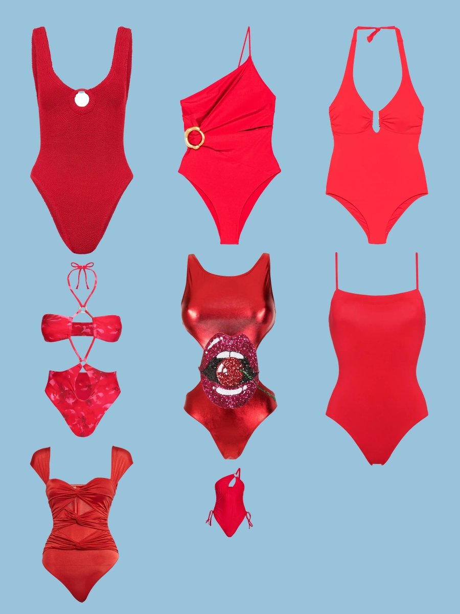 Red Hot: Sexy 1 Piece Swimsuit Sensation