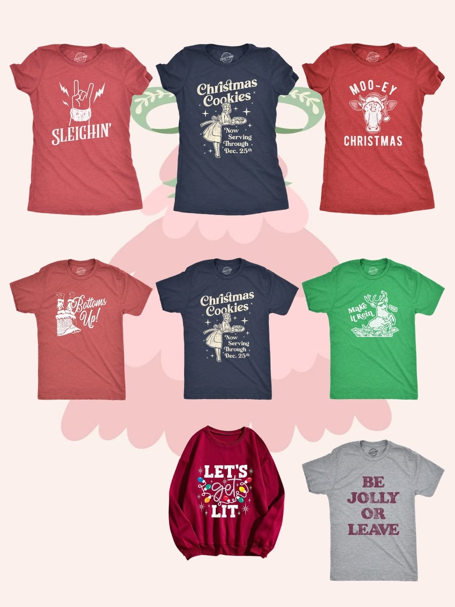 Funny Christmas Tees: Spread Cheer with Style!