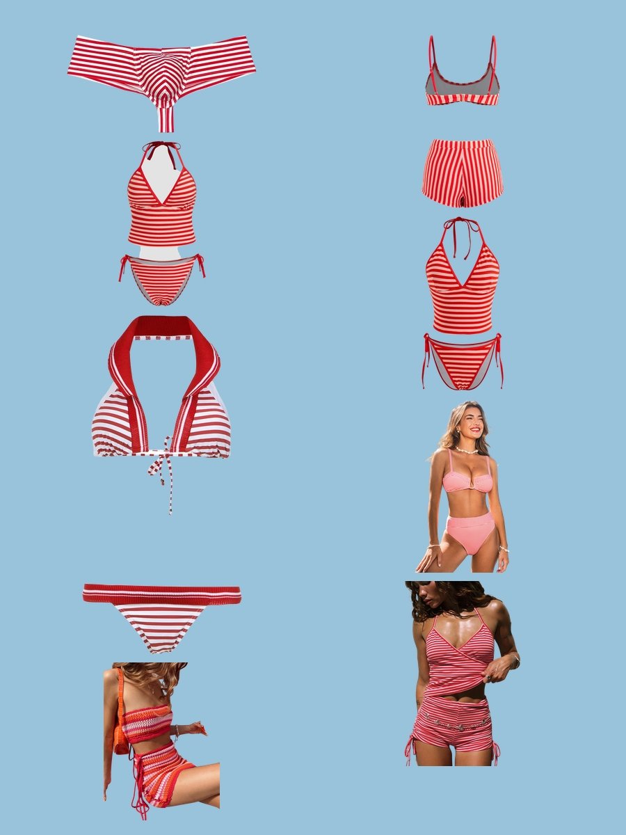 Danica Patrick Swimsuits: Flaunt in a Red Striped Bikini