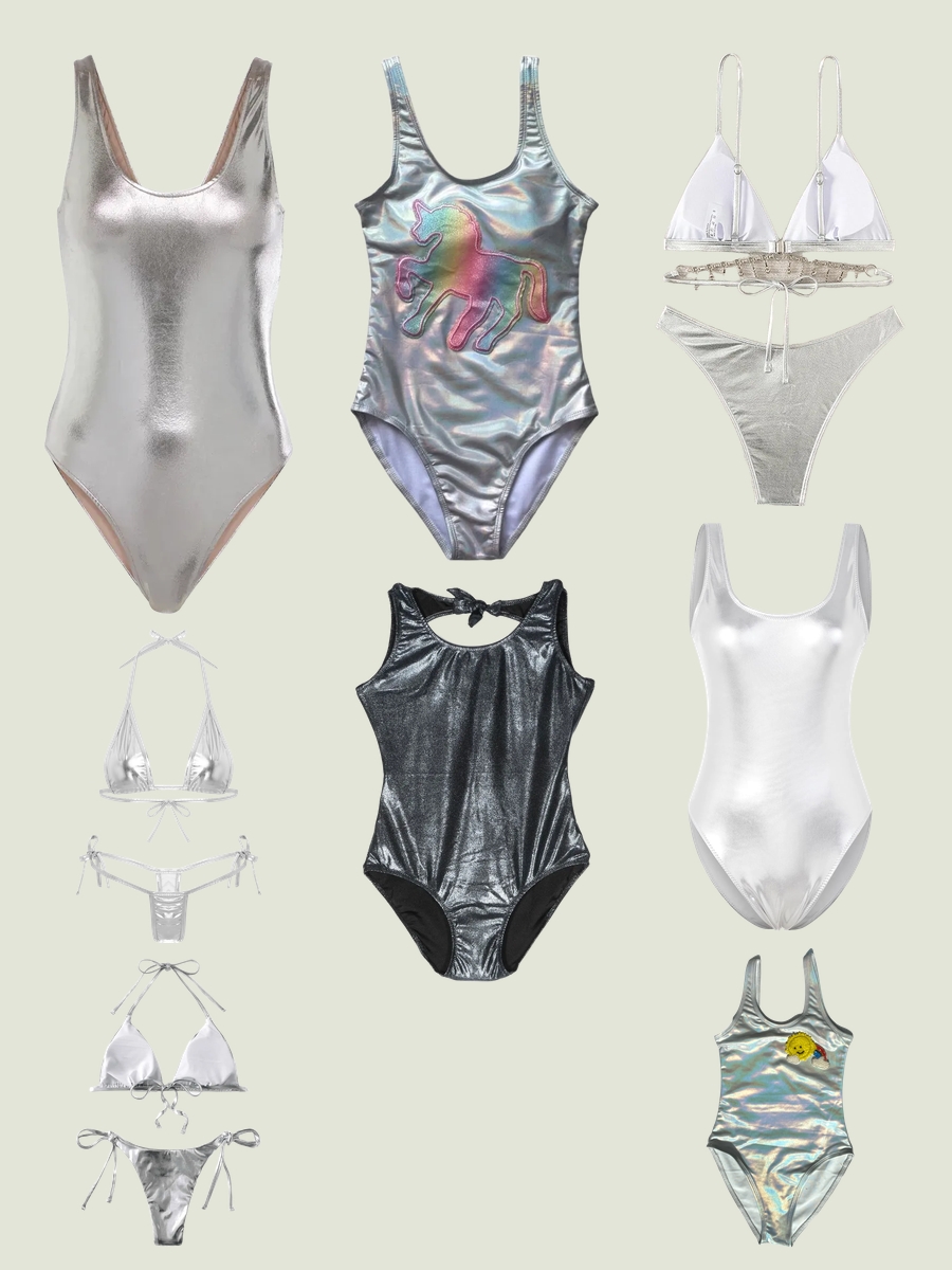 Shine On: Master Metallic Swimsuits This Summer