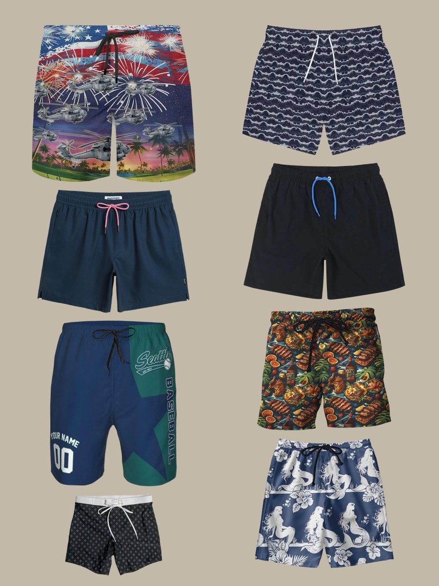 Male Sexy Swimsuit: Dive into Navy Elegance