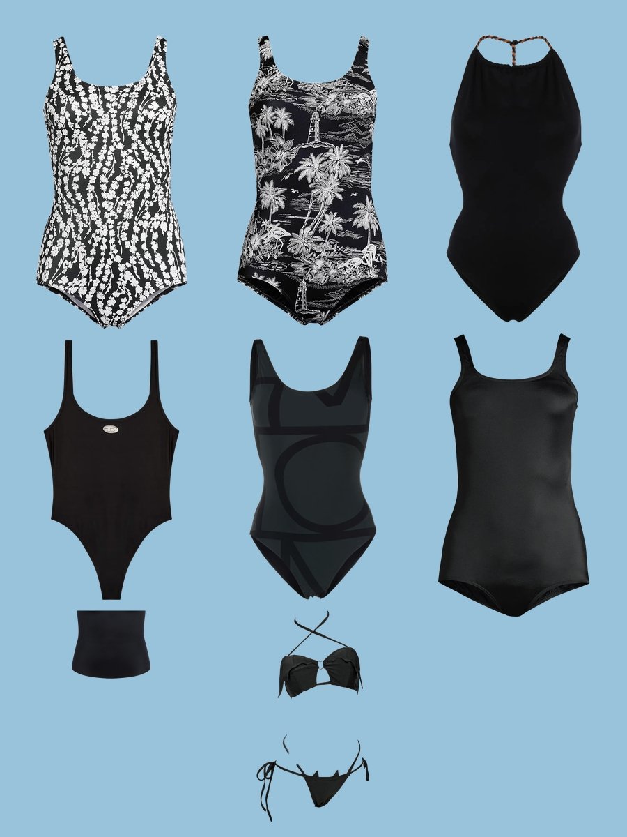 Dive into Style: Black Low Back Swimsuit Splendor