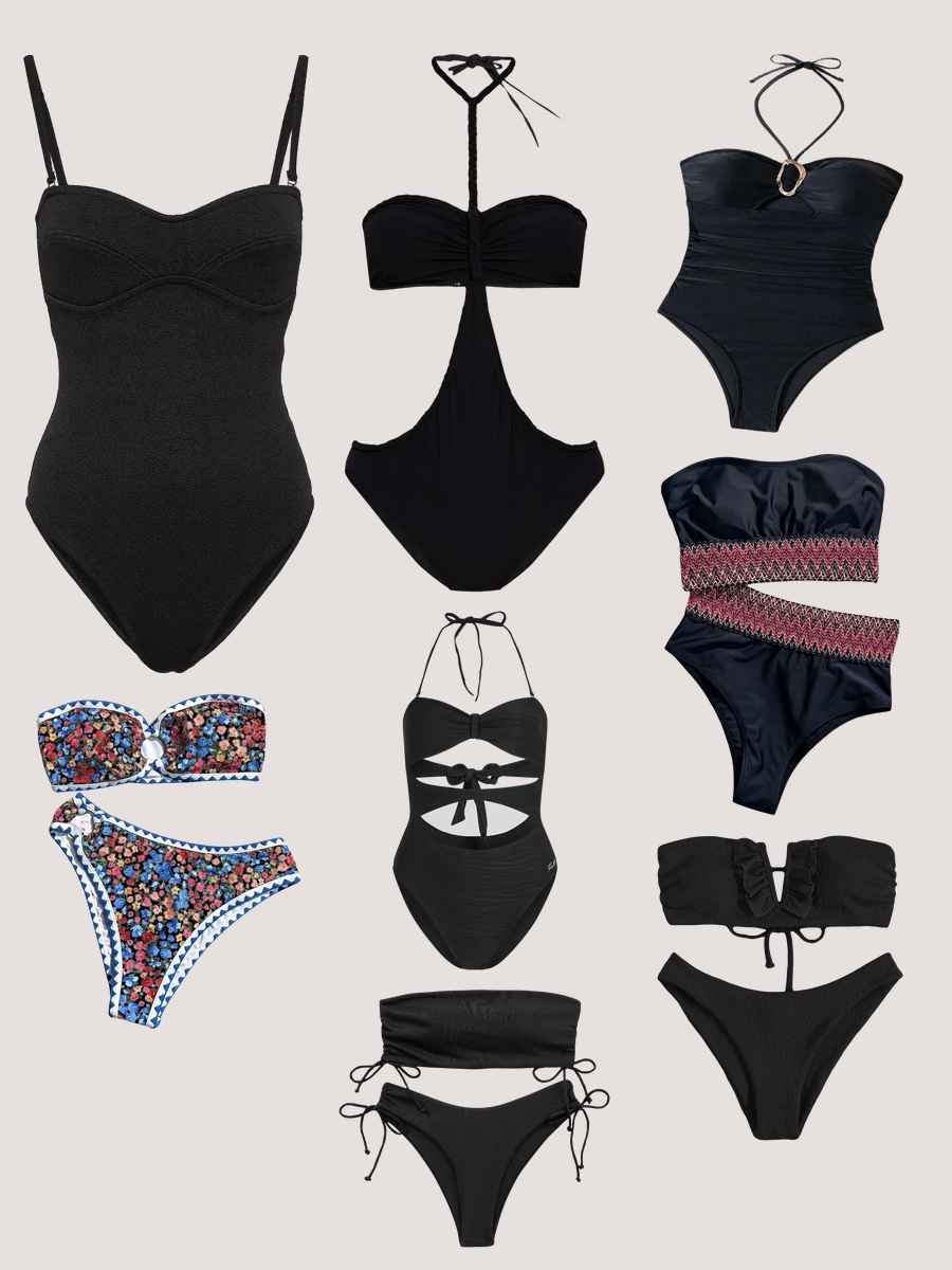 Bandeau Swimsuits: Unleash Elegance with a Black Twist