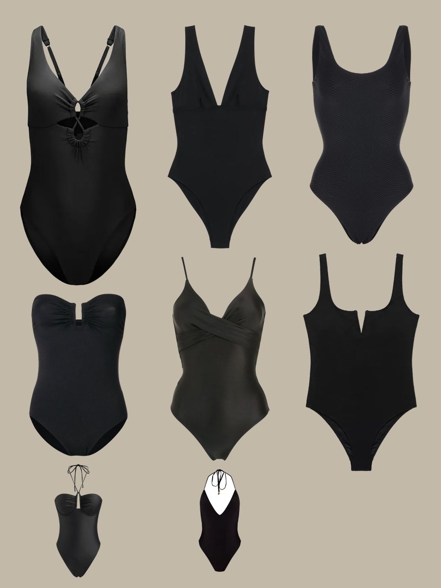 Dive into Style: Black One-Piece Swimsuit Magic