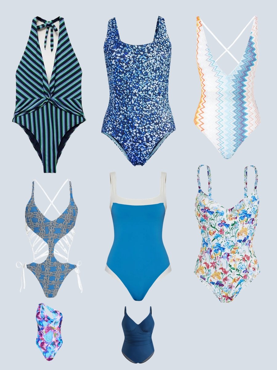 Dive Into Style with a Light Blue One Piece Swimsuit
