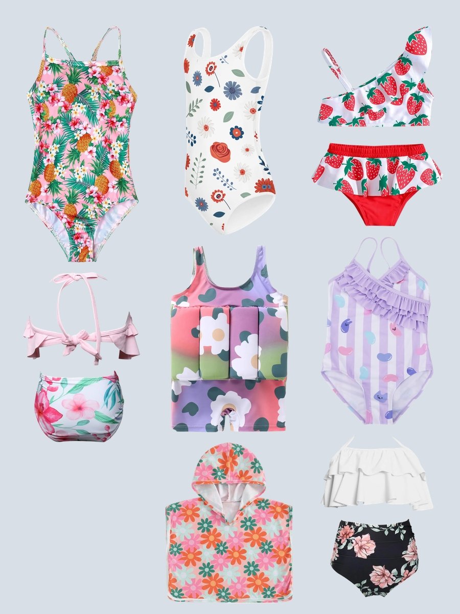 Toddler Swimsuits: Dive into Floral Fun!
