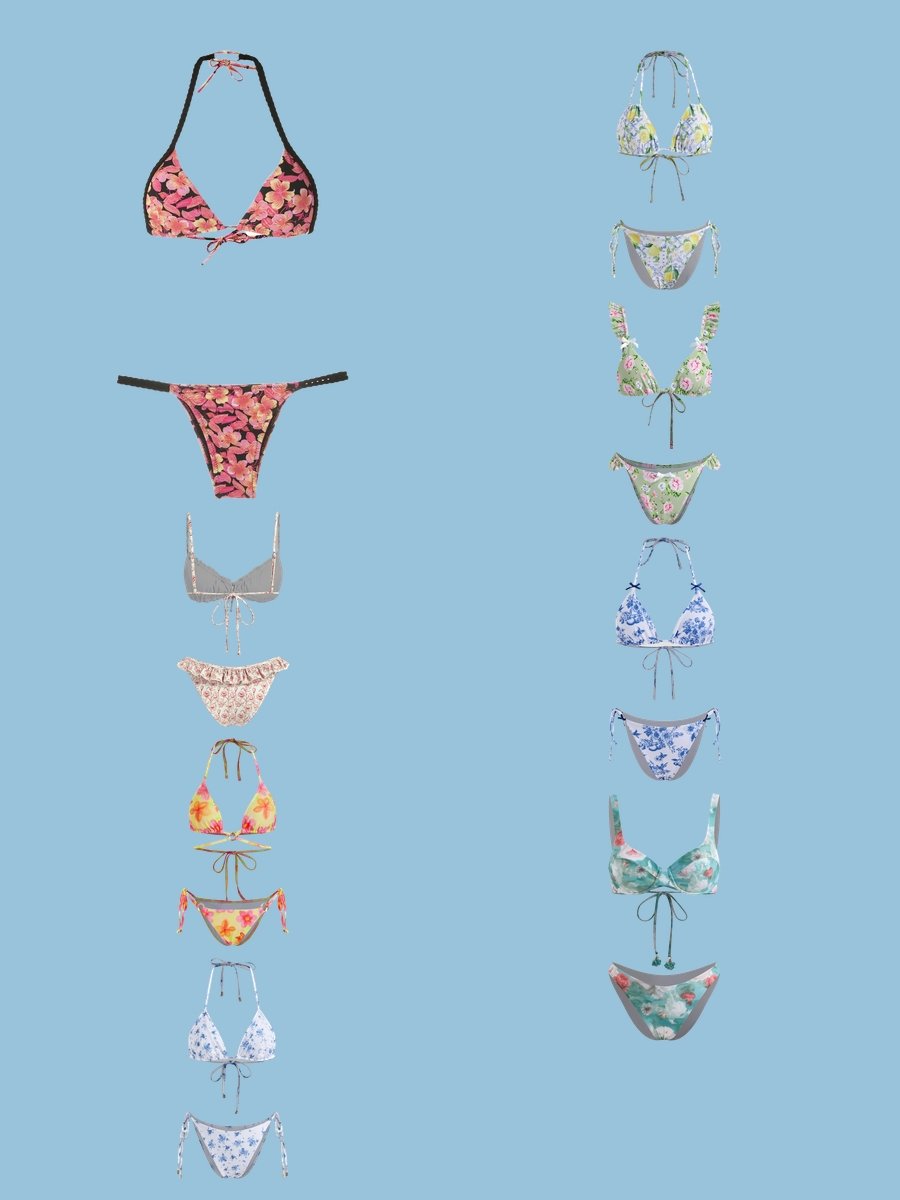 Children's 2 Piece Swimsuit: Fun in Floral!