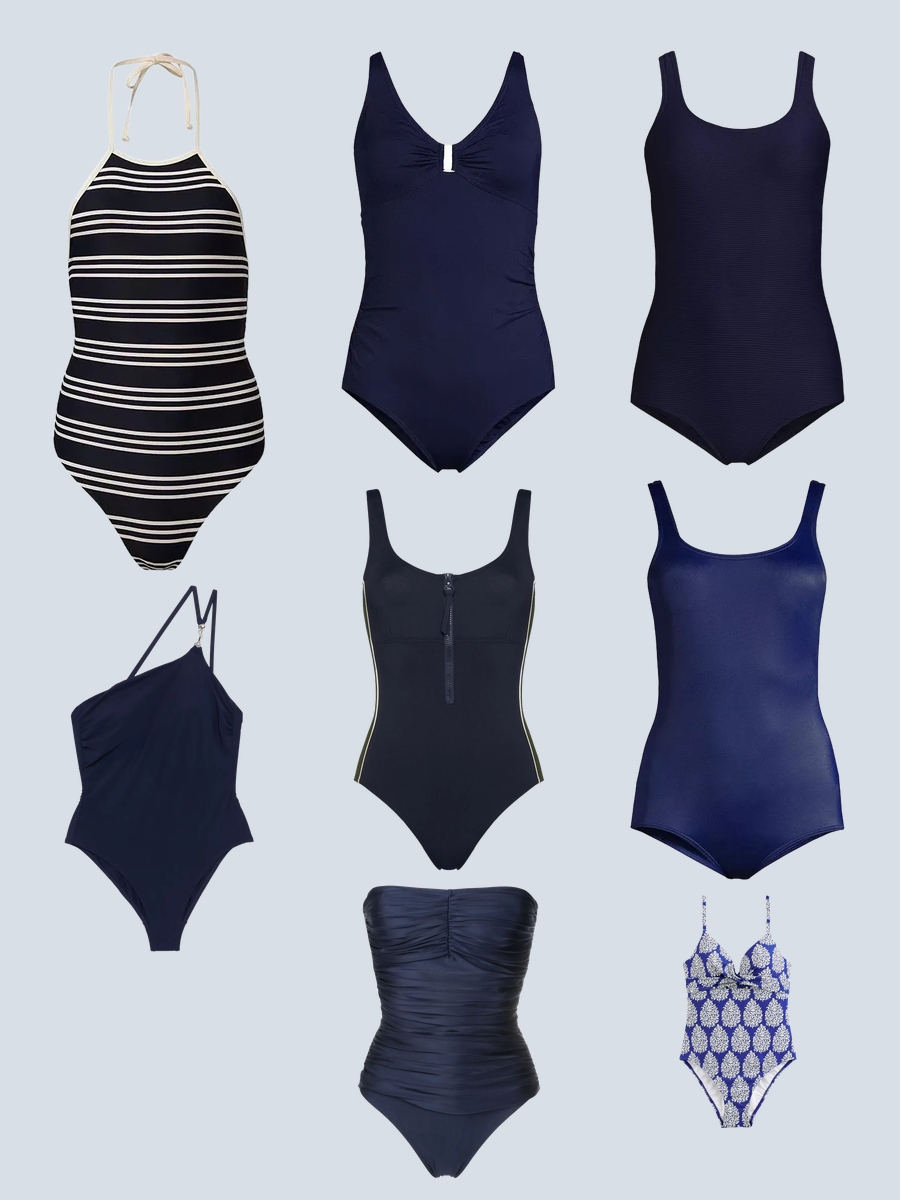 Dive into Chic: Navy Blue Sea Level Swimsuit Styles