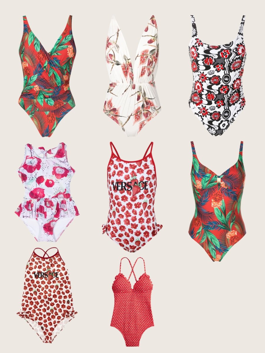 Selena Gomez in Swimsuit: Red Hot Floral Style!