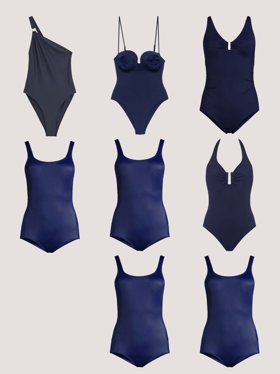 Marie Osmond Swimsuit: Dive Into Navy Blue Elegance